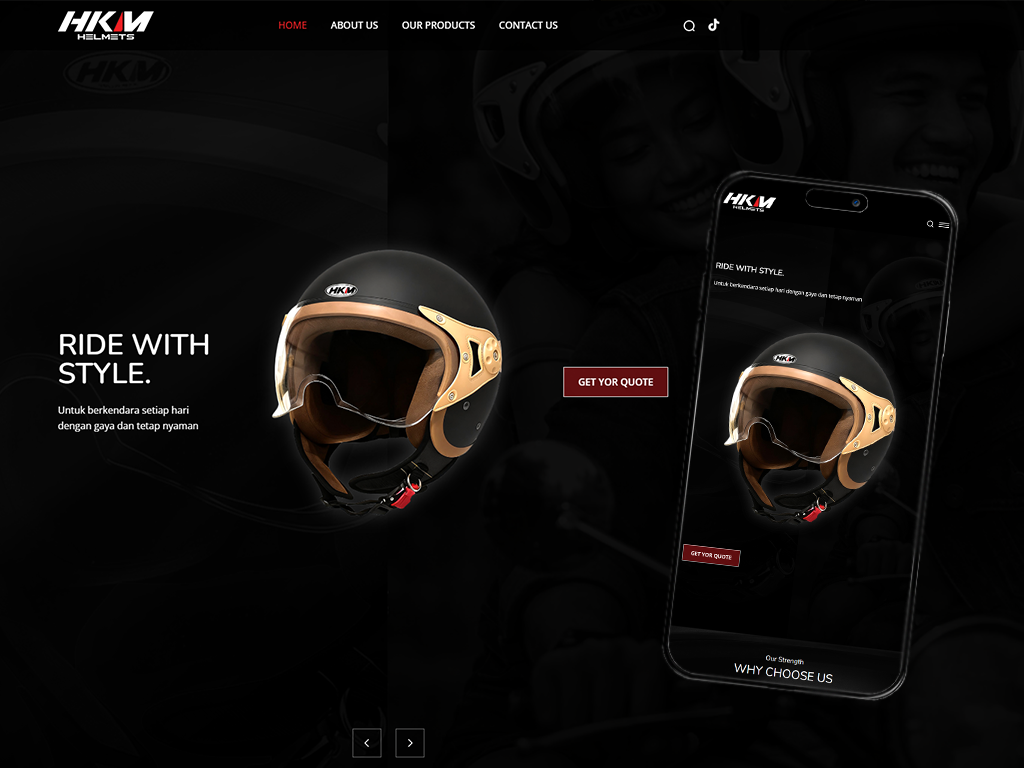 HKM Helmets Corporate Website